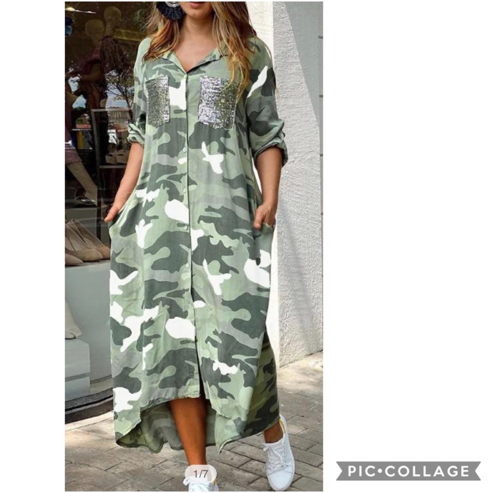 Camouflage Button Down Shirt - Picture 3 of 4